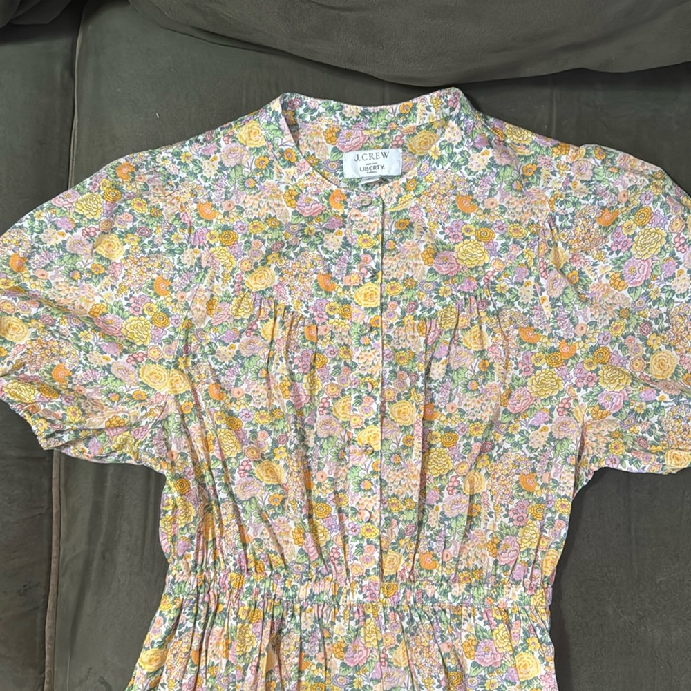 J.crew floral liberty fabric dress